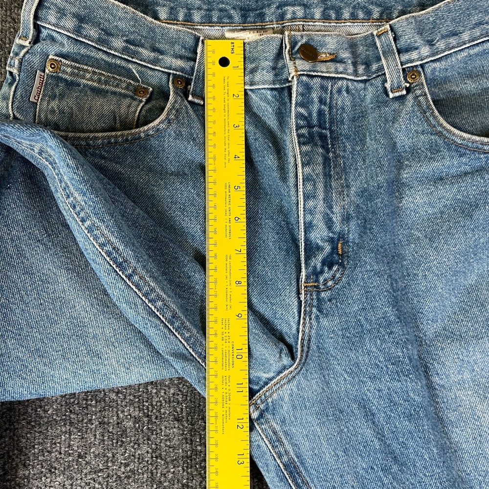Carhartt Traditional Fit Jeans Mens 36x31.5‎ Blue Denim Cotton Straight Mid Rise - Picture 5 of 13